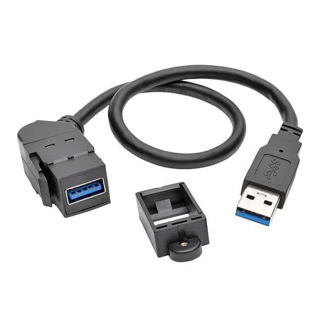 U324-001-KPA-BK CABLE A RCPT TO A PLUG 1'