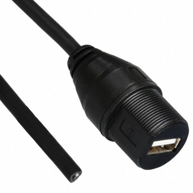 A-KAB-USBA-FS-1M CBL USB2.0 A RCPT TO OPEN 3.28'