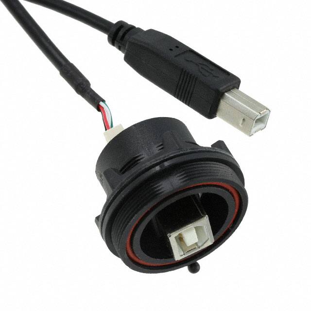 PX0844/B/0M50/B CBL USB2.0 B RCPT-B PLUG W/COUPL