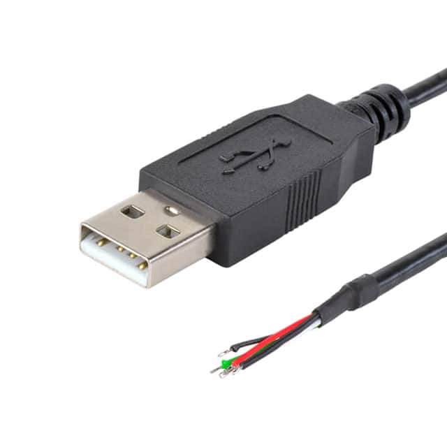 CBL-UA-ST-1 CBL USB2.0 A PLUG TO OPEN 3.28'