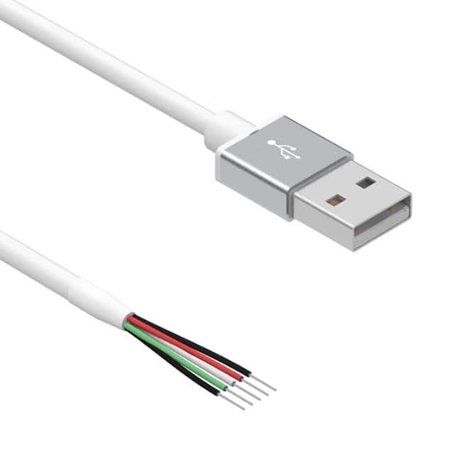 10-02352 CBL USB2.0 A PLUG TO OPEN 3.28'