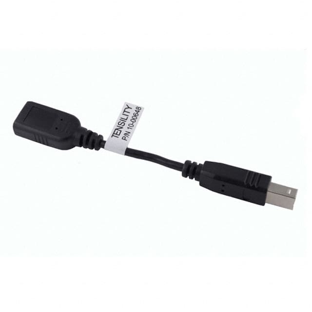 10-00648 CBL USB2.0 A RCPT TO B PLG 0.33'