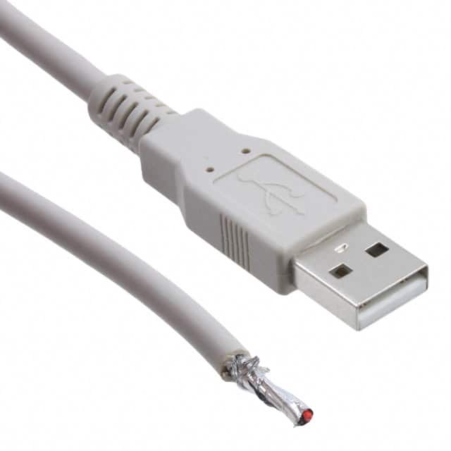 102-1023-BE-00200 CBL USB2.0 A PLUG TO OPEN 6.56'