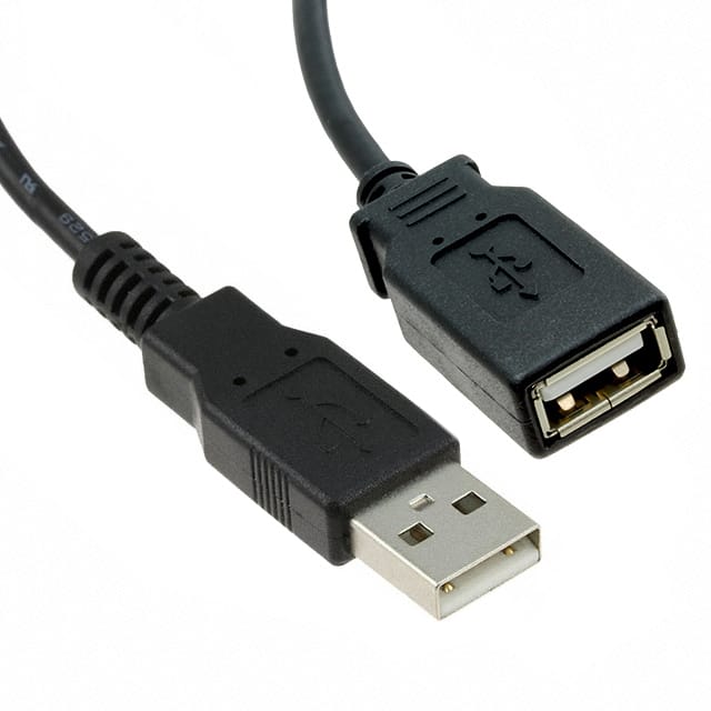 3021057-02M CBL USB2.0 A RCPT TO A PLG 6.56'
