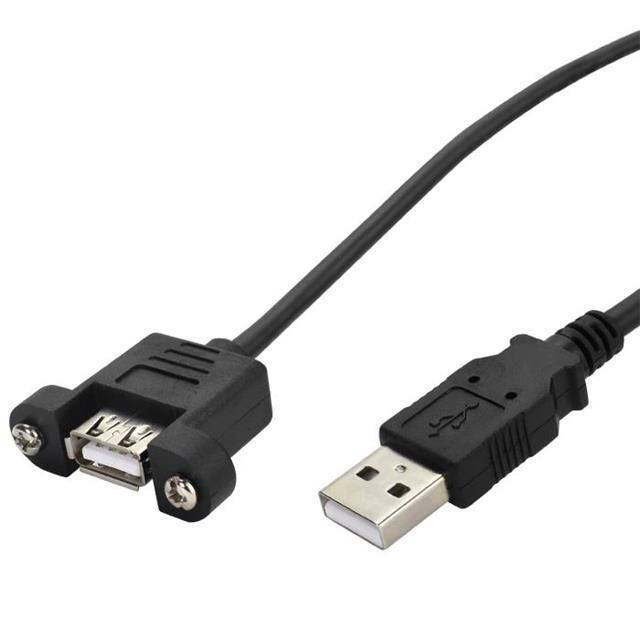 SC-2APK001F CABLE USB 2.0 MALE TO FEMALE 1FT