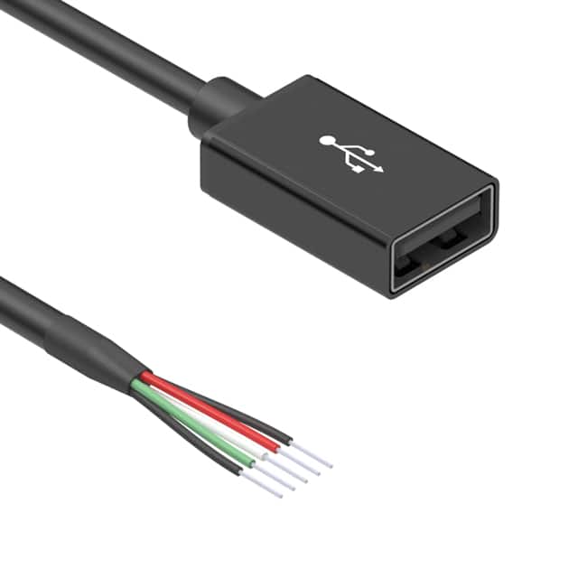 10-02336 CBL USB2.0 A RCPT TO OPEN 3.28'