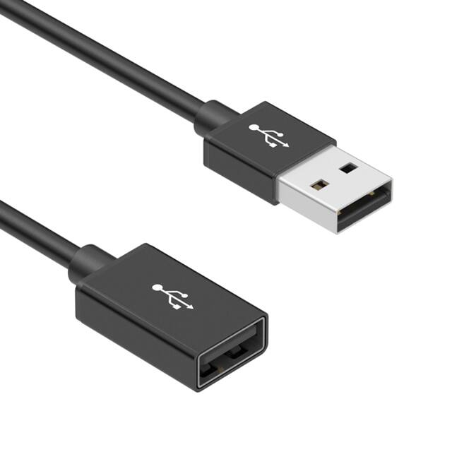 10-02328 CBL USB2.0 A RCPT TO A PLG 3.28'