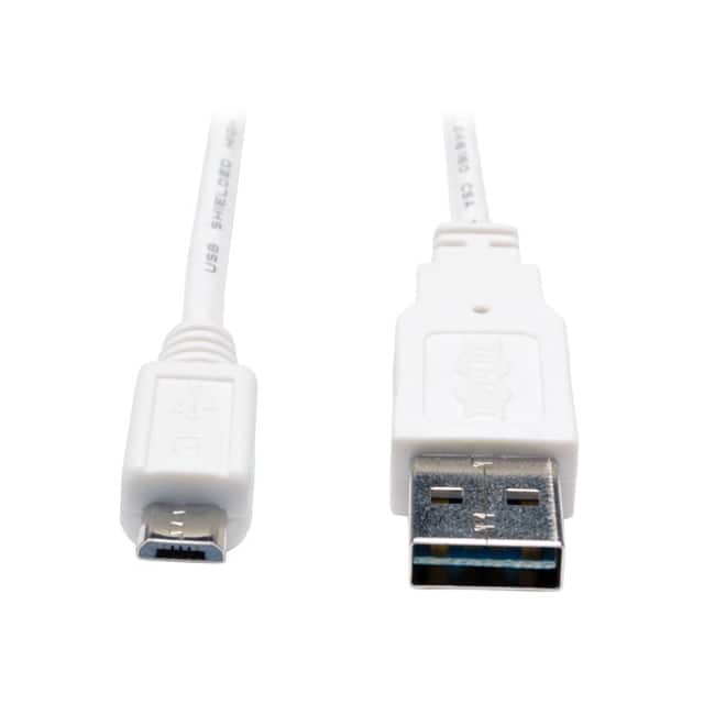 UR050-003-WH CBL USB2.0 A PLUG-MCR B PLUG 3'
