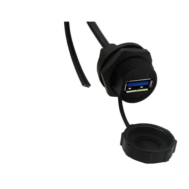 67U3BD-006-K CBL A RCPT TO OPEN W/COUPL 6'