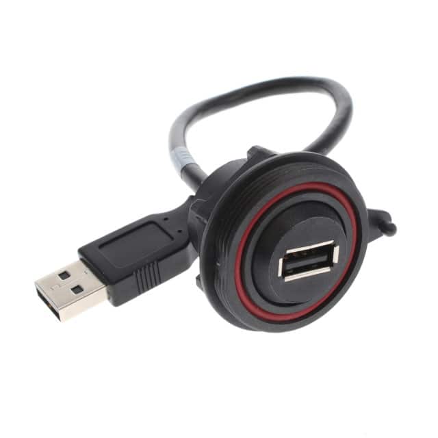 SCRUS-17-G-00.25-AMS-AM CBL USB2.0 A RCPT-A PLUG W/COUPL