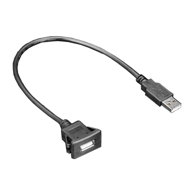 4055 CBL USB2.0 A RCPT TO A PLG 0.98'