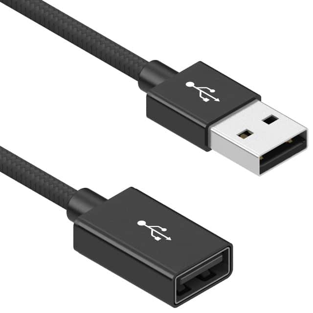 10-03382 CBL USB2.0 A RCPT TO A PLG 3.28'