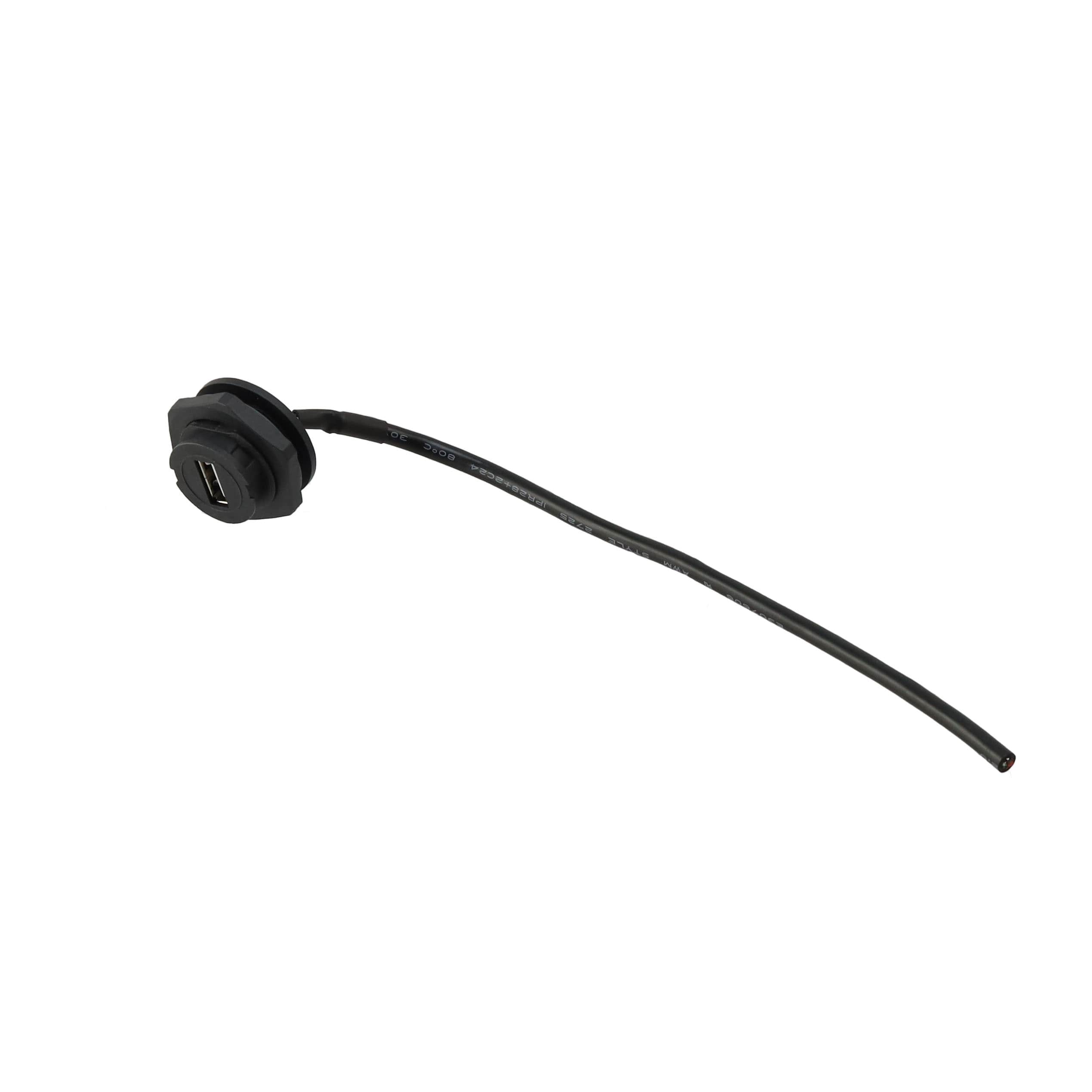MRU-AF41-2020 CBL USB2.0 A RCPT TO OPEN 0.66'