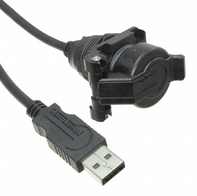 USBAPSCC7210A CBL A RCPT-A PLUG W/COUPL 3.28'