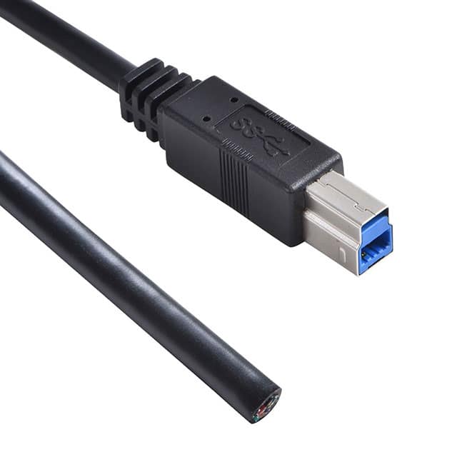 A-USB30BM-OE-200BK24 CABLE B PLUG TO OPEN 6.56'