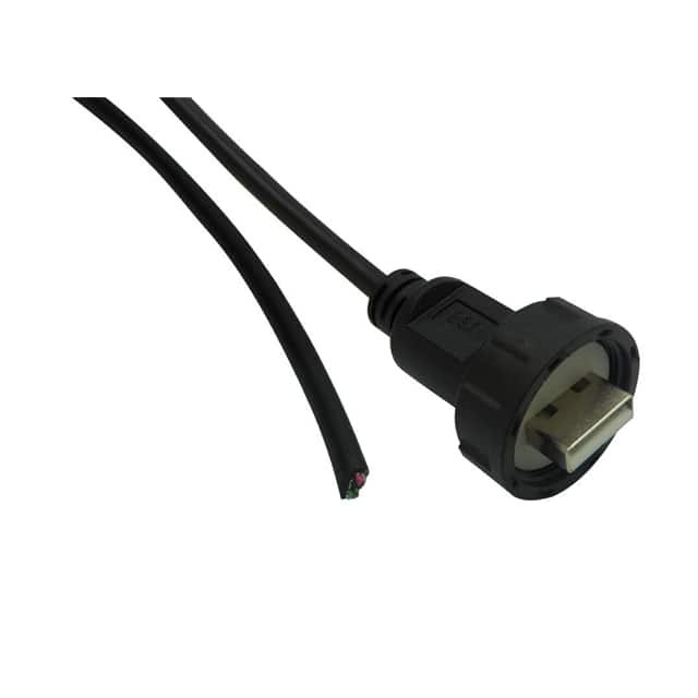 67U2AD-006-K CBL USB2.0 A PLUG-OPN W/COUPL 6'