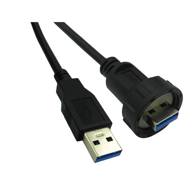 67U3AC-006-K CBL A PLUG TO A PLUG W/COUPL 6'