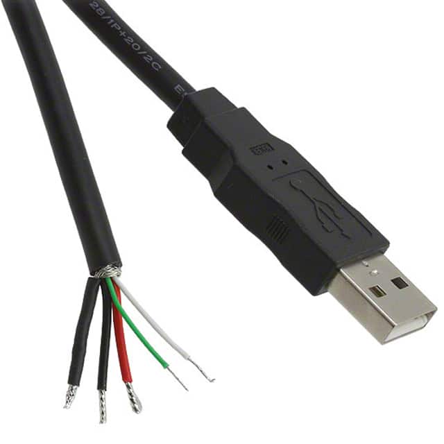 0887283402 CBL USB1.1 A PLUG TO OPEN 6.82'
