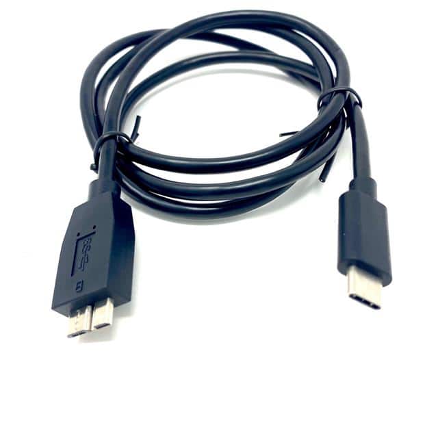 USBCM301M0MICBMMBKR CABLE MCR B PLUG TO C PLUG 3.28'