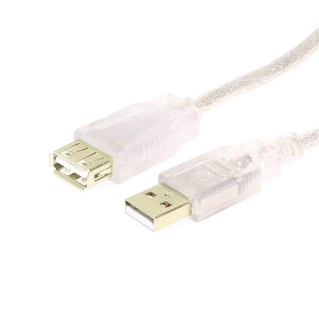 USBG-AAE2C CBL USB2.0 A RCPT TO A PLUG 6'