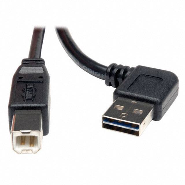 UR022-006-RA CBL USB2.0 A PLUG R/A-B PLUG 6'
