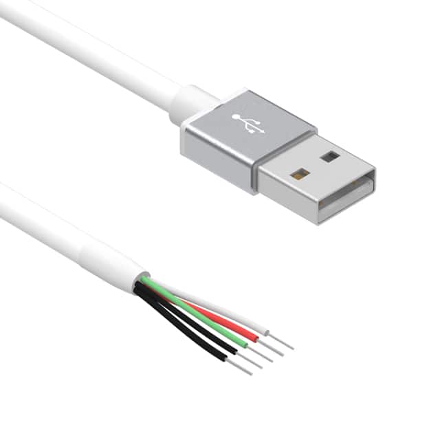 10-02353 CBL USB2.0 A PLUG TO OPEN 6.56'