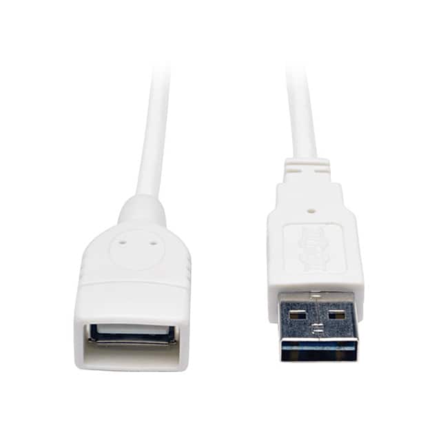 UR024-010-WH CBL USB2.0 A RCPT TO A PLUG 10'