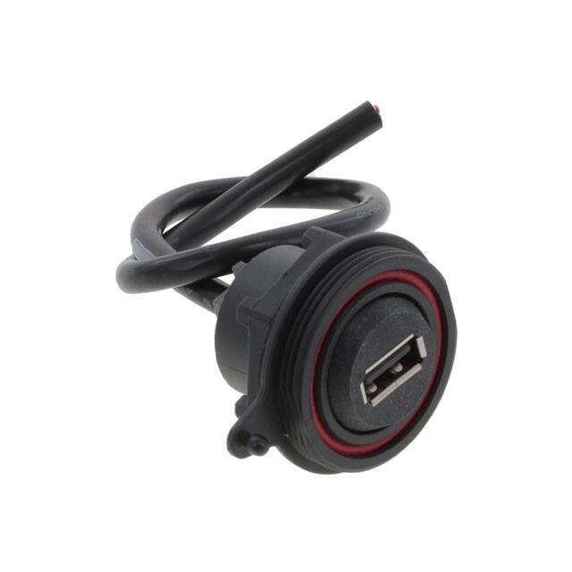 SCRUS-17-G-00.25-AMS-BC CBL USB2.0 A RCPT-OPEN W/COUPL