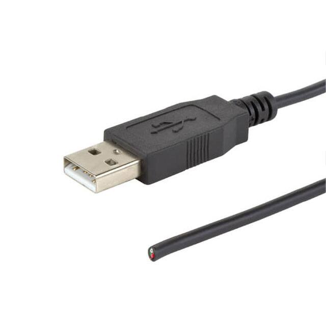 CBLT-UA-BC-1 CBL USB2.0 A PLUG TO OPEN 3.28'