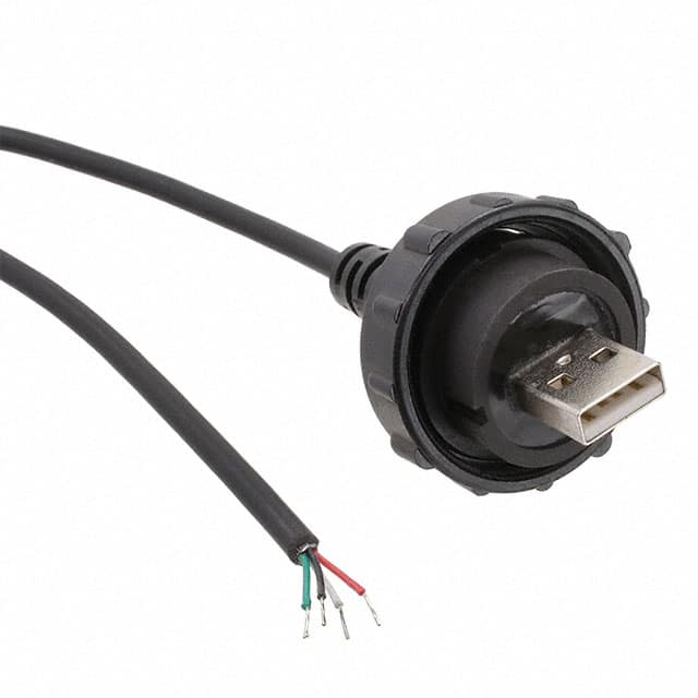 DCM-USBBB-R5 CBL USB2.0 B PLUG-OPEN W/COUPL