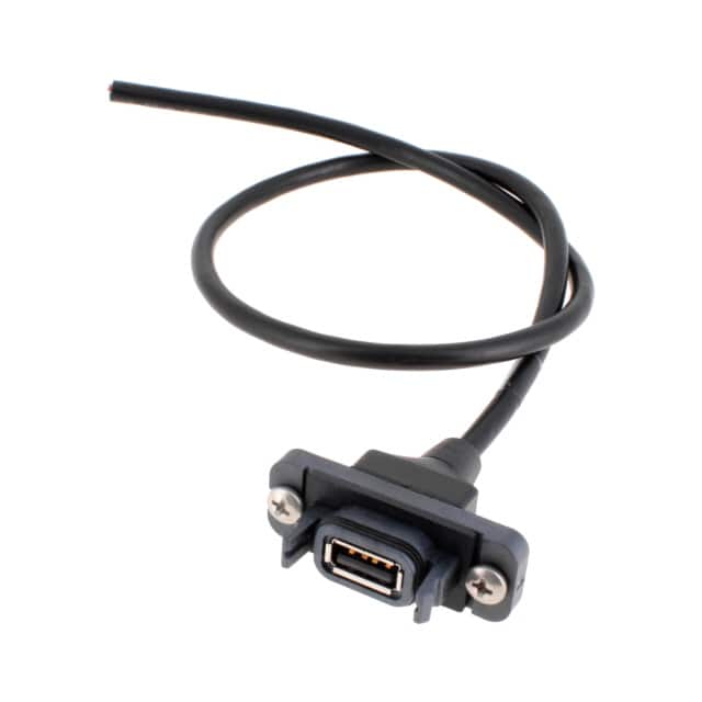 RPCU-G-00.25-AMS-BC CBL USB2.0 A PLUG TO OPEN 0.82'