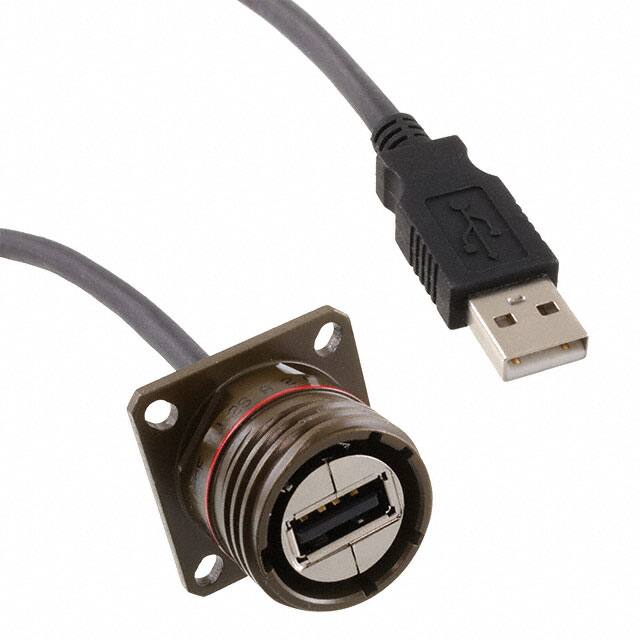 USBFTV2SA2G10A CBL USB2.0 A RCPT-A PLUG W/COUPL