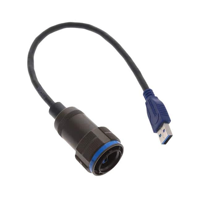 USB3FTV6A03GSTR CBL A PLUG-A PLUG W/COUPL 0.98'