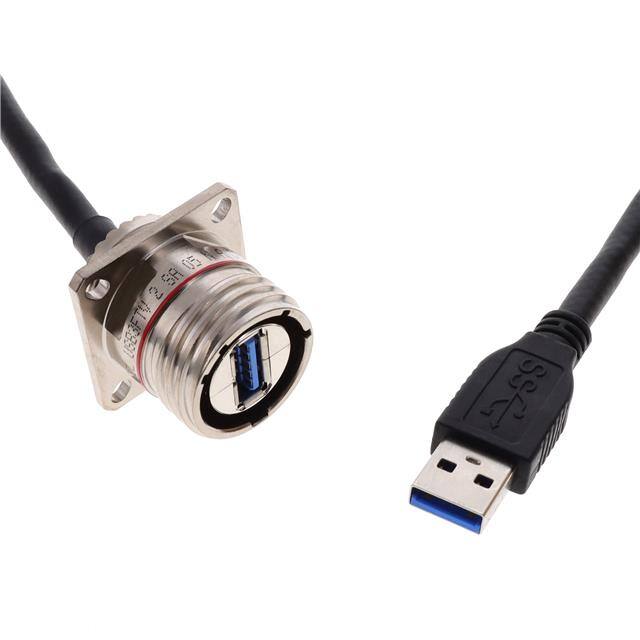 USB3FTV2SA05NACROS CABLE A RCPT TO A PLUG 1.64'