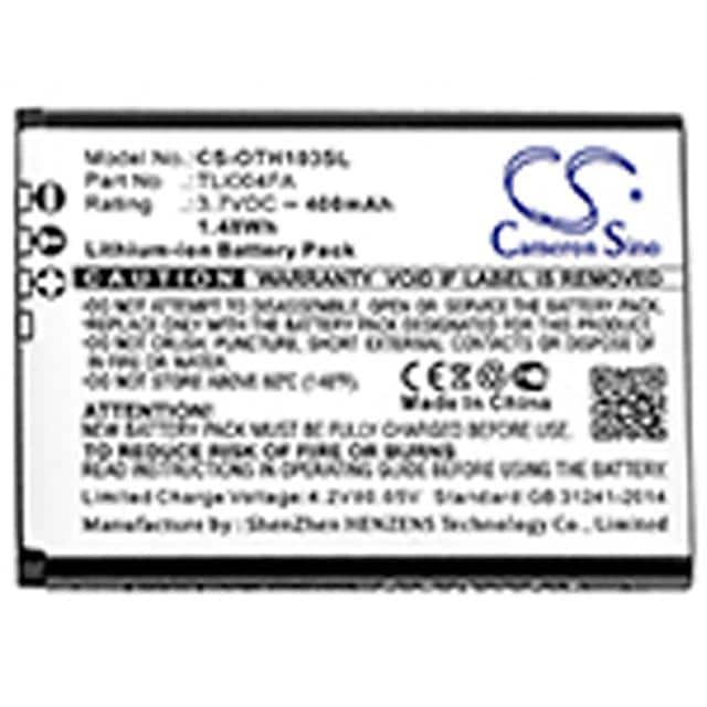 ONETOUCH 1013X BATTERY Replacement for Alcatel Onetouch