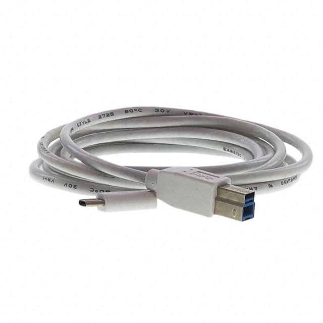 USBCM302M0USBBMMWHR CABLE B PLUG TO C PLUG 6.56'