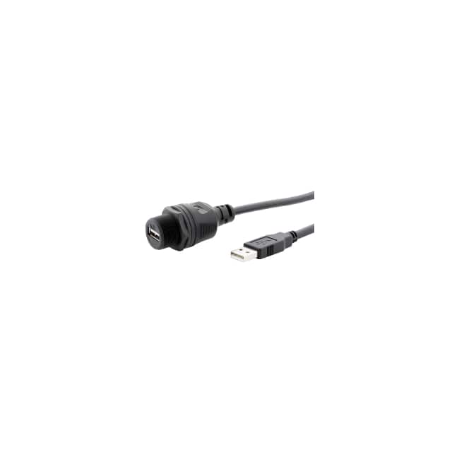 IPUSB-2WJAPA-5M CBL USB2.0 A RCPT-A PLUG W/COUPL