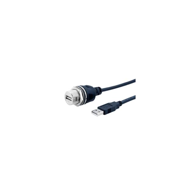 IPUSBM-2WJAPA-1M CBL USB2.0 A RCPT-A PLUG W/COUPL