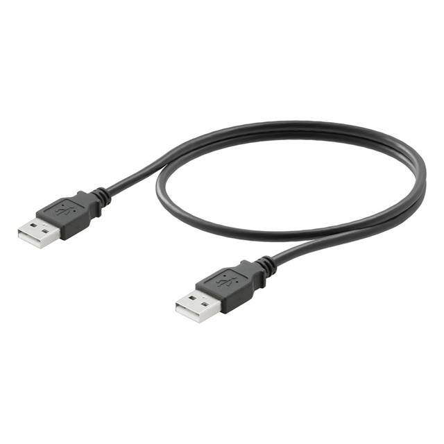 1993550005 USB CABLE, USB A, PVC, BLACK