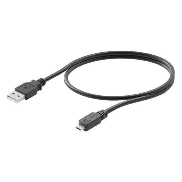 1487980000 USB CABLE, USB A, PVC, BLACK