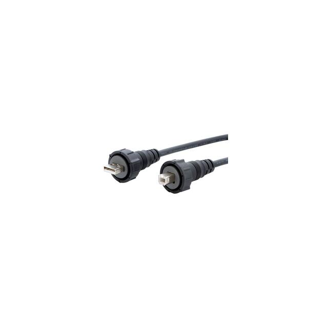 IPUSB-2WPAWPB-5M CBL USB2.0 A PLUG-B PLUG W/COUPL
