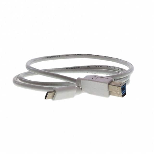 USBCM301M0USBBMMWHR CABLE B PLUG TO C PLUG 3.28'