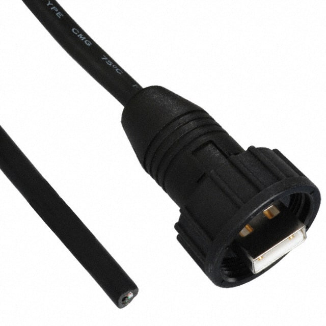 A-KAB-USBA-MS-1M CBL USB2.0 A PL-OPN W/COUP 3.28'