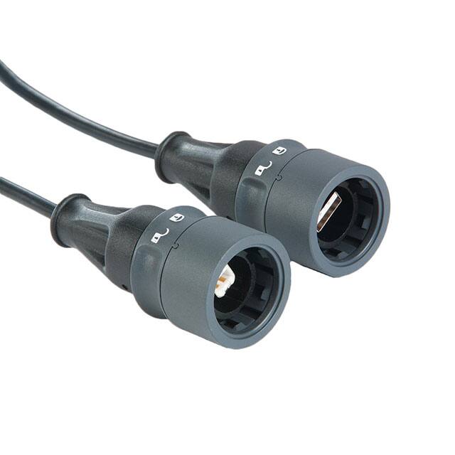 PXP6041/AB/3M00 CBL USB2.0 A PLUG-B PLUG W/COUPL
