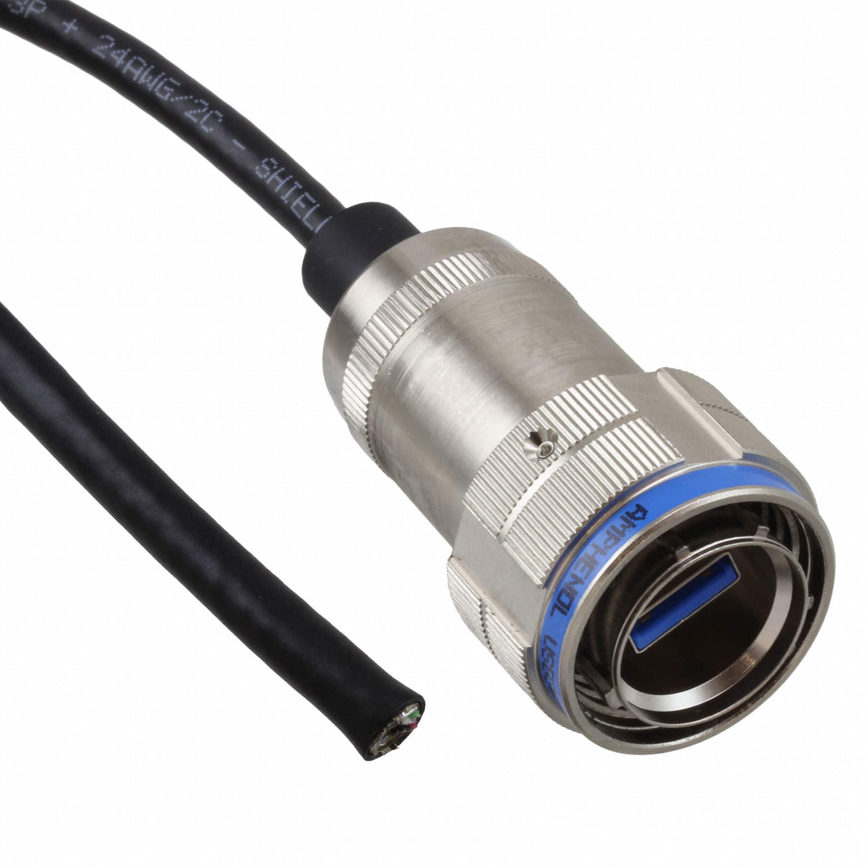 USB3FTV6A10NOPEN CBL A PLUG TO OPEN W/COUPL 3.28'
