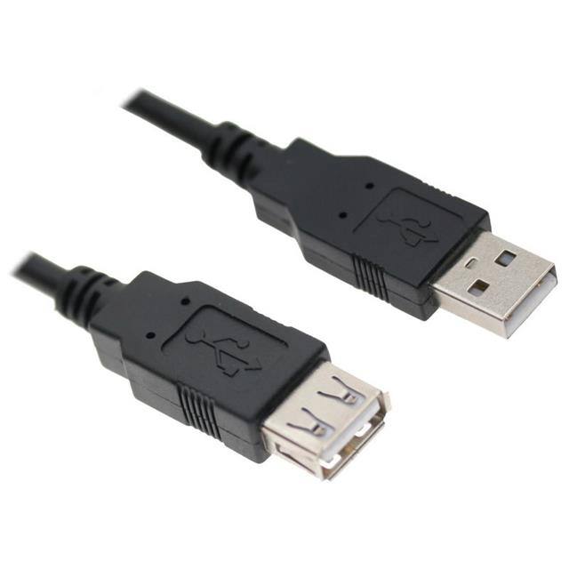 AA2FT-B CBL USB2.0 A RCPT TO A PLUG 2'