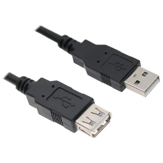 AA3FT-B CBL USB2.0 A RCPT TO A PLUG 3'