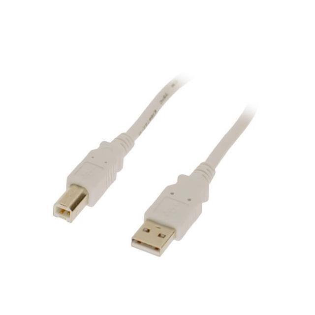 AB4FT-W CBL USB2.0 A PLUG TO B PLUG 4'