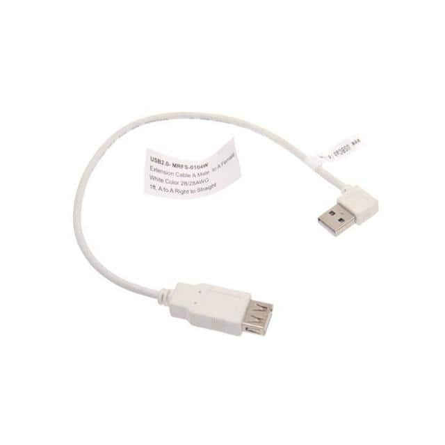 MRFS-0104W CBL USB2.0 A RCP R/A-A PLUG LEFT