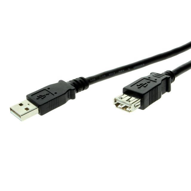 UBAMAFB-2M CBL USB2.0 A RCPT TO A PLUG 6'